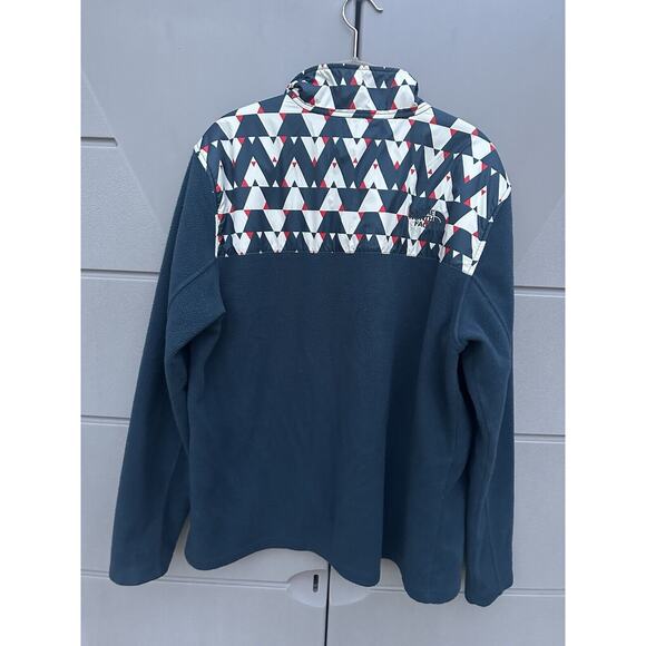 The North Face Men’s Fleece Aztec Full Zip Jacket Blue Sz L Gorpcore Outdoors - Picture 7 of 9